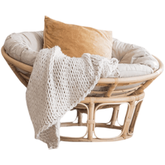 Nordic Design Rattan Papasan Lounge Chair