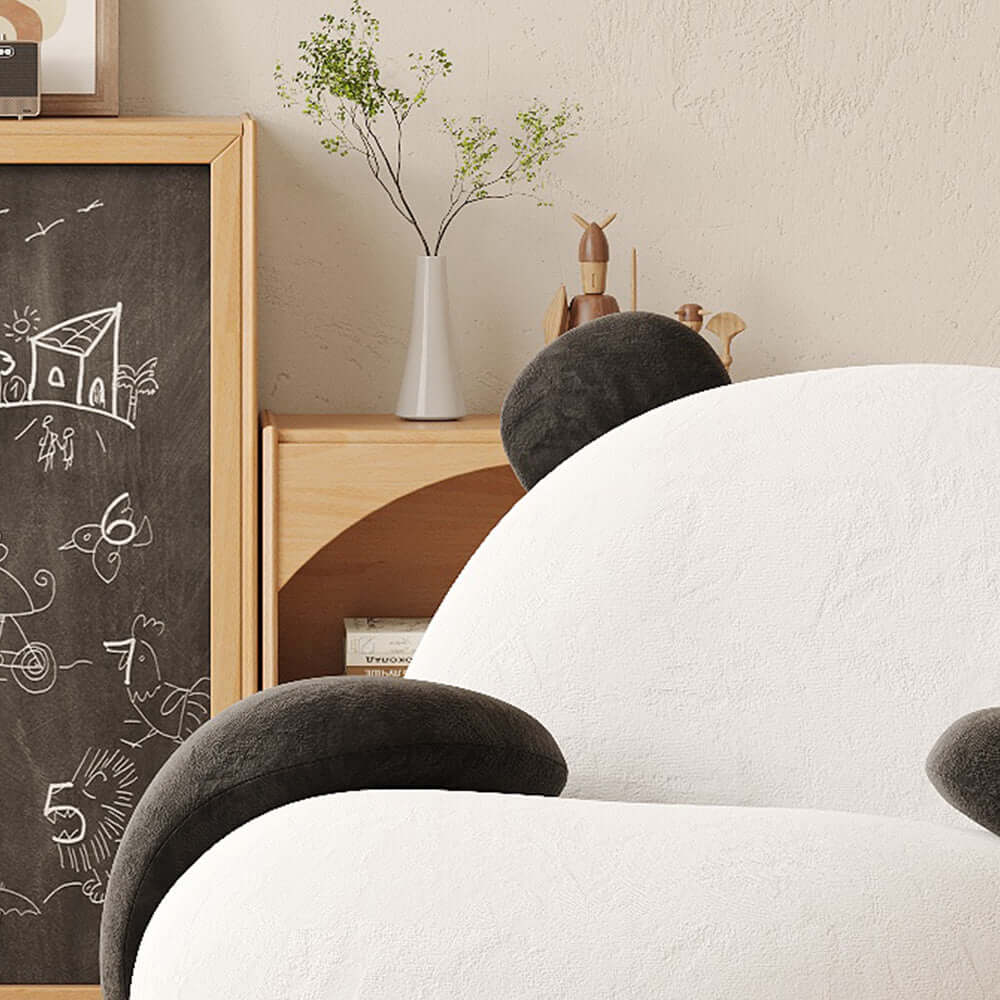 Kids panda rocking chair sofa with cartoon design for comfortable lounge seating