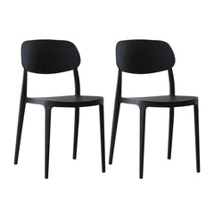 Plastic Scandinavian Living Room Side Chair Matte Finish Open Back Dining Chair Dining Chairs