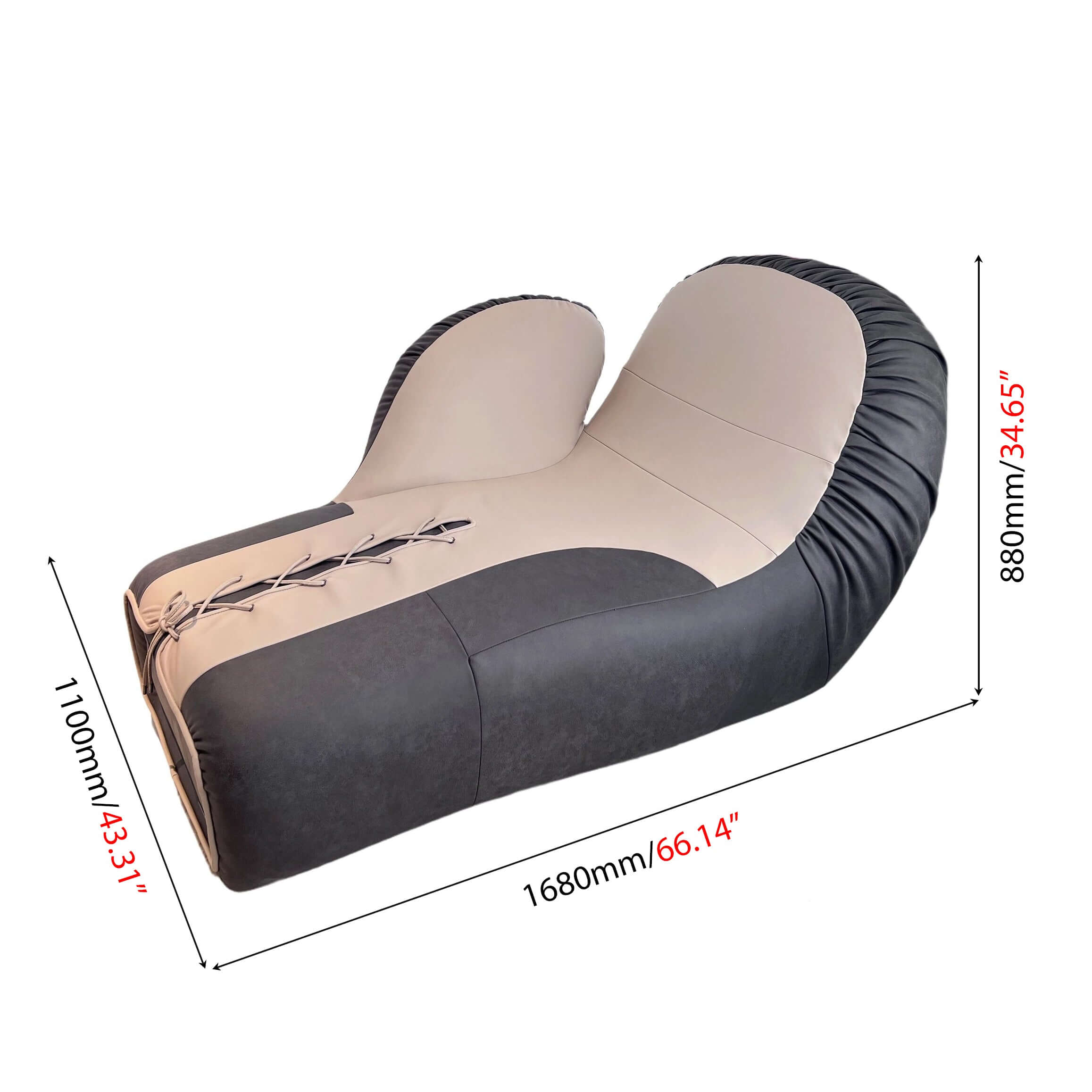 Special-shaped lazy sofa chair designed for gym and boxing glove relaxation