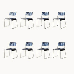 Modern Stackable Garden Kitchen & Dining Plastic & Acrylic Side Chair Dining Chairs