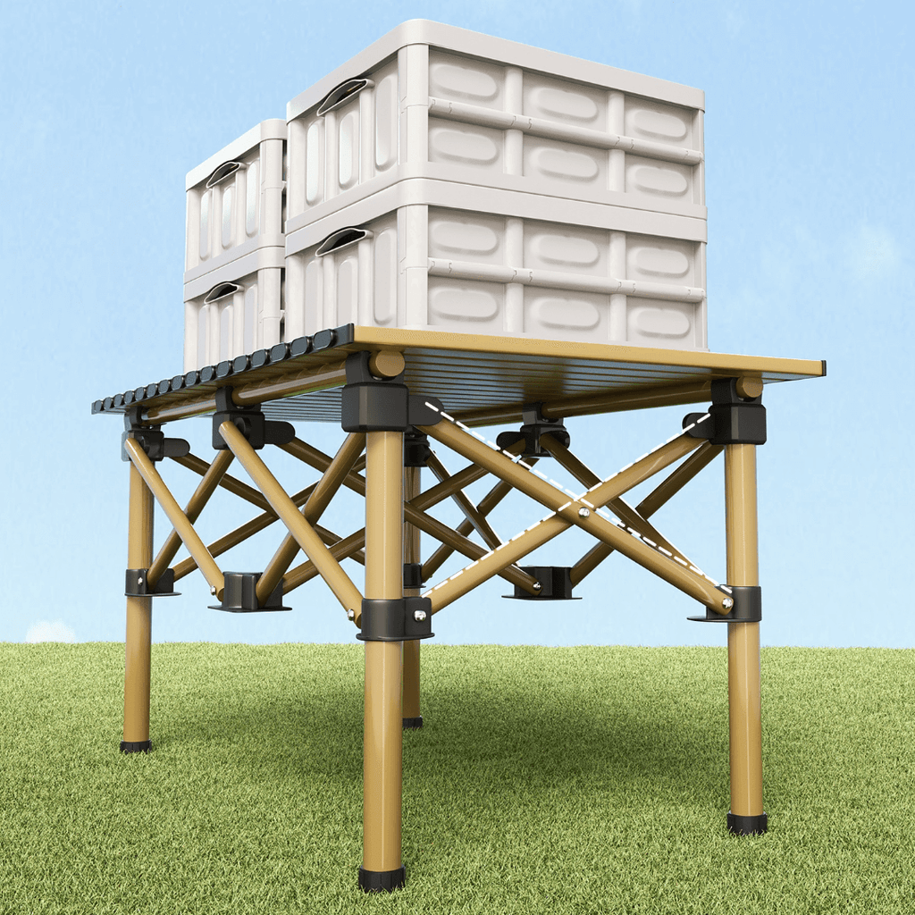 Foldable outdoor dining set with chairs and table, ideal for camping and backyard BBQs