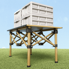 Durable Outdoor Dining Set - Foldable Chairs and Table, Perfect for Camping & Backyard BBQs