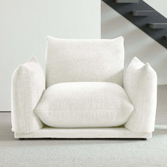 Modern Modular Cloud Sectional Couch Lambswool Fabric Chaise Oversized Sofa