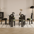 Minimalist terrazzo dining table and chair set ideal for family gatherings