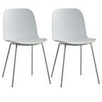 Scandinavian stackable kitchen chair with plastic and acrylic seat and metal legs