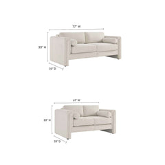Modern Single Upholstered Sofa Armchair Teddy Fabric or Cotton Linen Blend Options