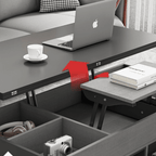 Practical and Chic Gray Lift Tables for Optimal Space Efficiency