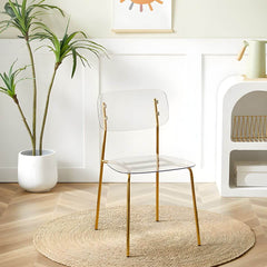Contemporary Acrylic Dining Chair for Living Room and Kitchen Dining Chairs