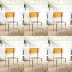 Transparent acrylic dining chair with modern design, perfect for living room and kitchen seating