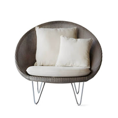 41.34"L x 33.86"W x 36.61"H Contemporary Woven Back Papasan Chair Accent Chairs
