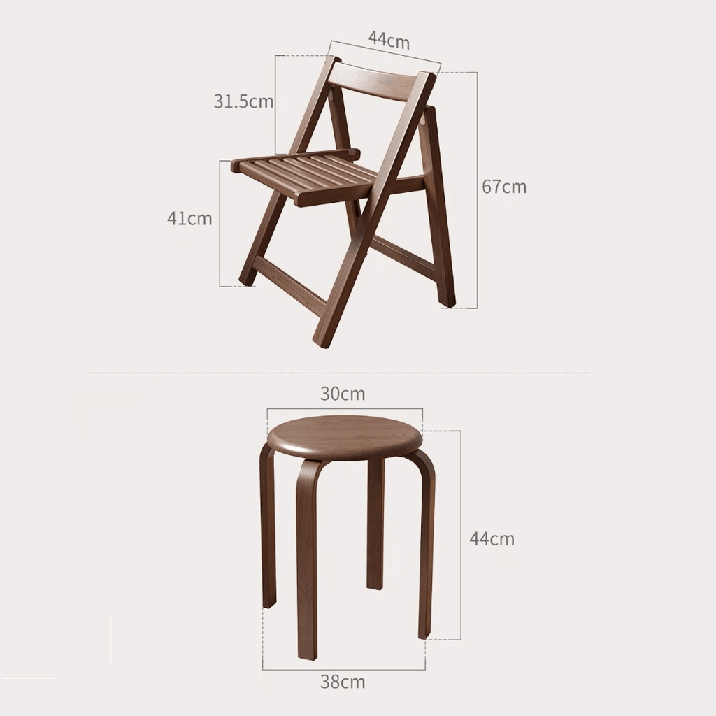 Wooden round folding table ideal for versatile home use and easy storage