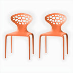 Nordic acrylic dining chair with armrest and backrest, featuring transparent acrylic legs