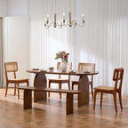 Farmhouse 6-Light Kitchen Island Chandelier with Adjustable Chain and Metal-Wood Frame