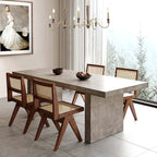 Farmhouse 6-Light Kitchen Island Chandelier with Adjustable Chain and Metal-Wood Frame