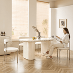 Terrazzo dining table combining premium quality with safety and stylish design