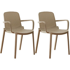 Modern Plastic Solid Back Side Chair 32"H Acrylic Dining Chair for Restaurant Dining Chairs