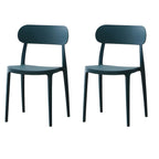 Modern Scandinavian dining chair made of plastic and acrylic, perfect for kitchen and dining areas