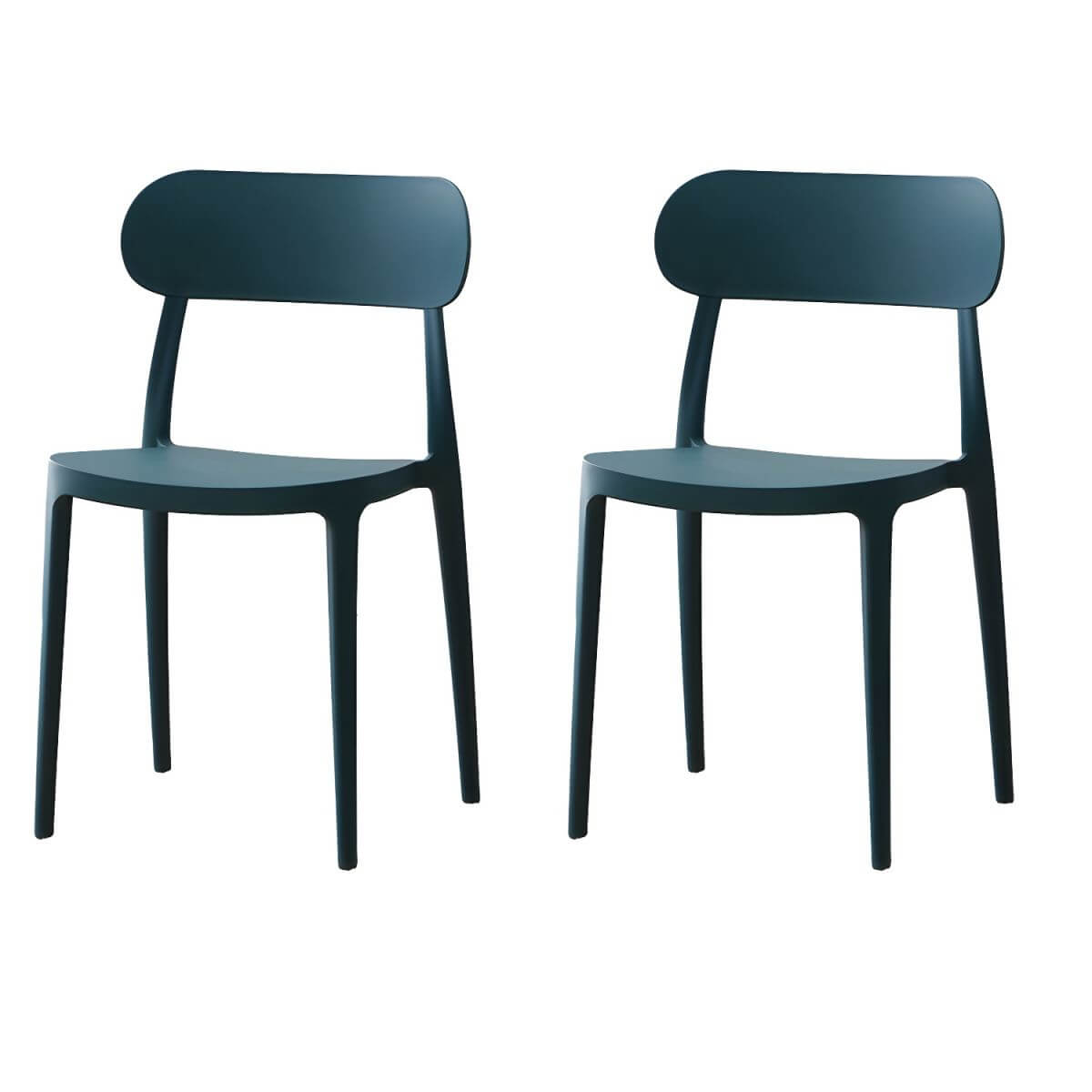 Modern Scandinavian dining chair made of plastic and acrylic, perfect for kitchen and dining areas
