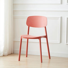 1 Piece Scandinavian Plastic & Acrylic Open Back Kitchen & Dining Side Chair Dining Chairs