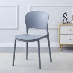 Scandinavian Style Plastic & Acrylic Stackable Kitchen & Dining Side Chair Dining Chairs