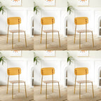 Transparent acrylic dining chair with modern design, perfect for living room and kitchen seating