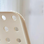 Stackable plastic and acrylic side chair for modern garden and dining use