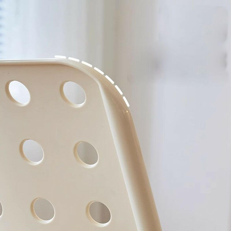 Stackable plastic and acrylic side chair for modern garden and dining use