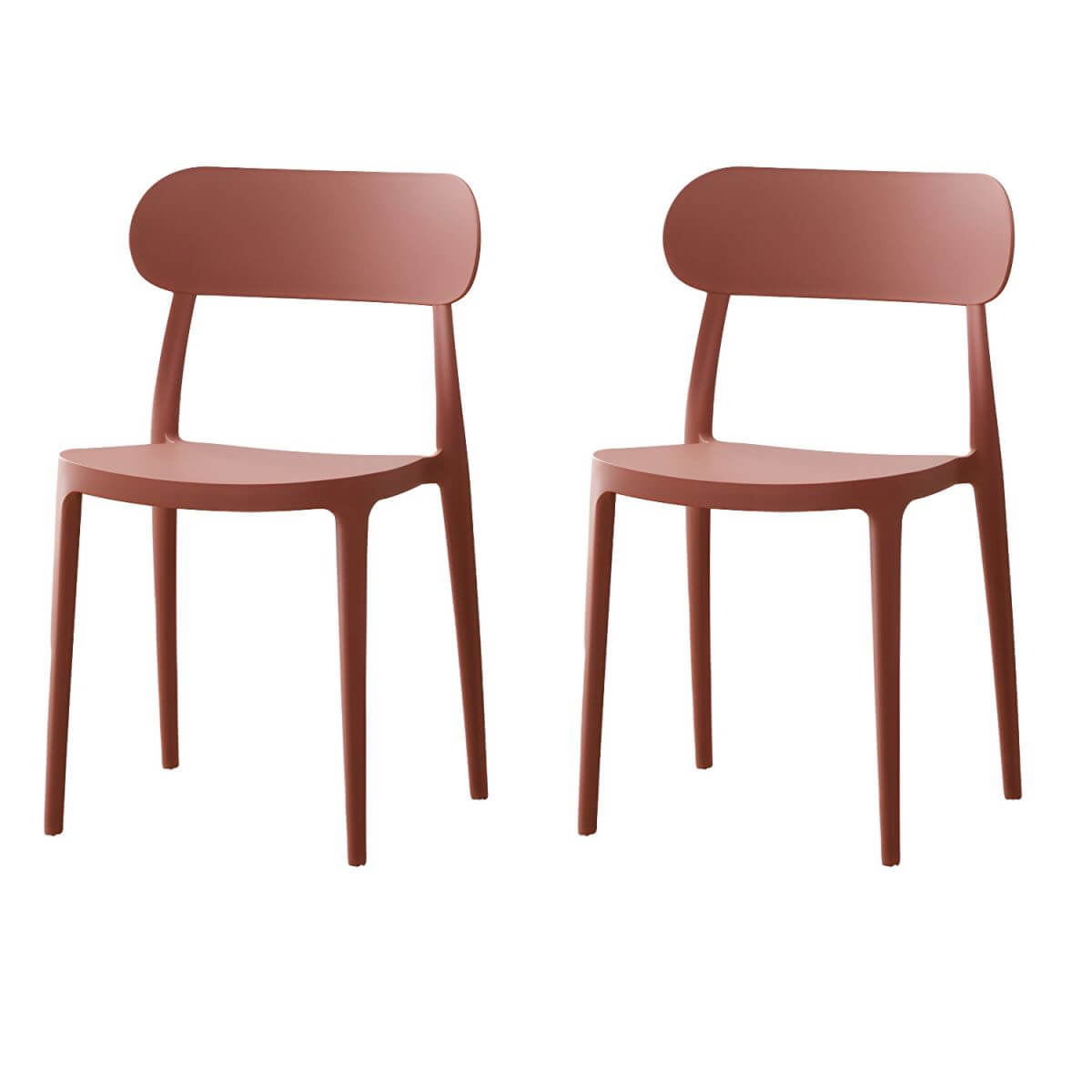 Modern Scandinavian dining chair made of plastic and acrylic, perfect for kitchen and dining areas