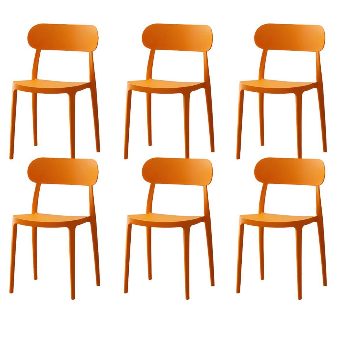 Modern Scandinavian dining chair made of plastic and acrylic, perfect for kitchen and dining areas