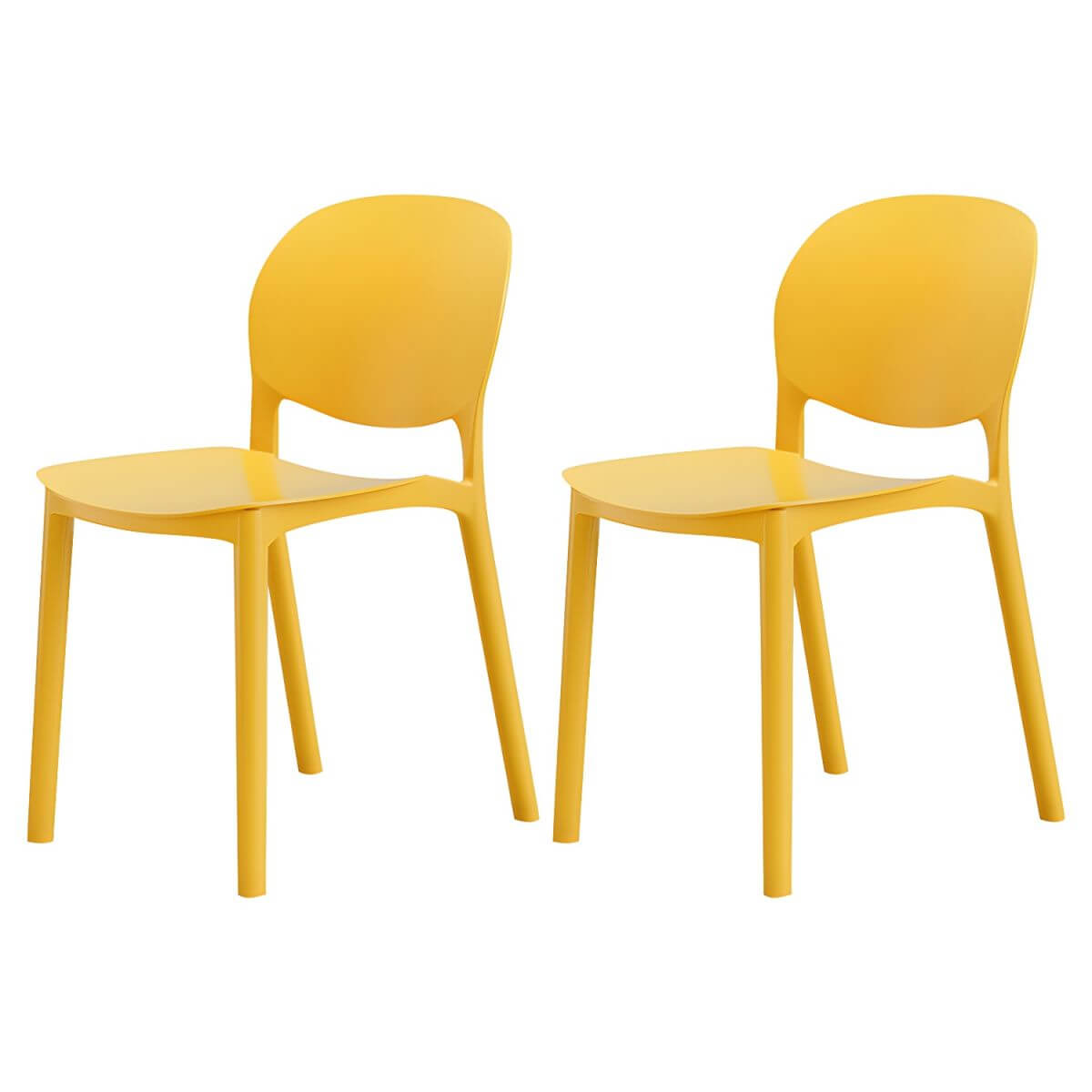 Stackable Nordic dining chair with acrylic legs and ergonomic backrest for modern dining rooms
