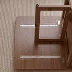 Folding dining table with storage, space-saving and multi-purpose design for small spaces