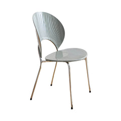 Acrylic Open Back Armless Stackable Dining Chair with Metal Legs Dining Chairs