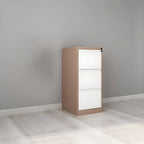 Fire-Resistant Metal File Cabinet With Lockable Vertical Storage