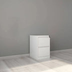 Fire-Resistant Metal File Cabinet With Lockable Vertical Storage