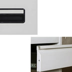Fire-Resistant Metal File Cabinet With Lockable Vertical Storage
