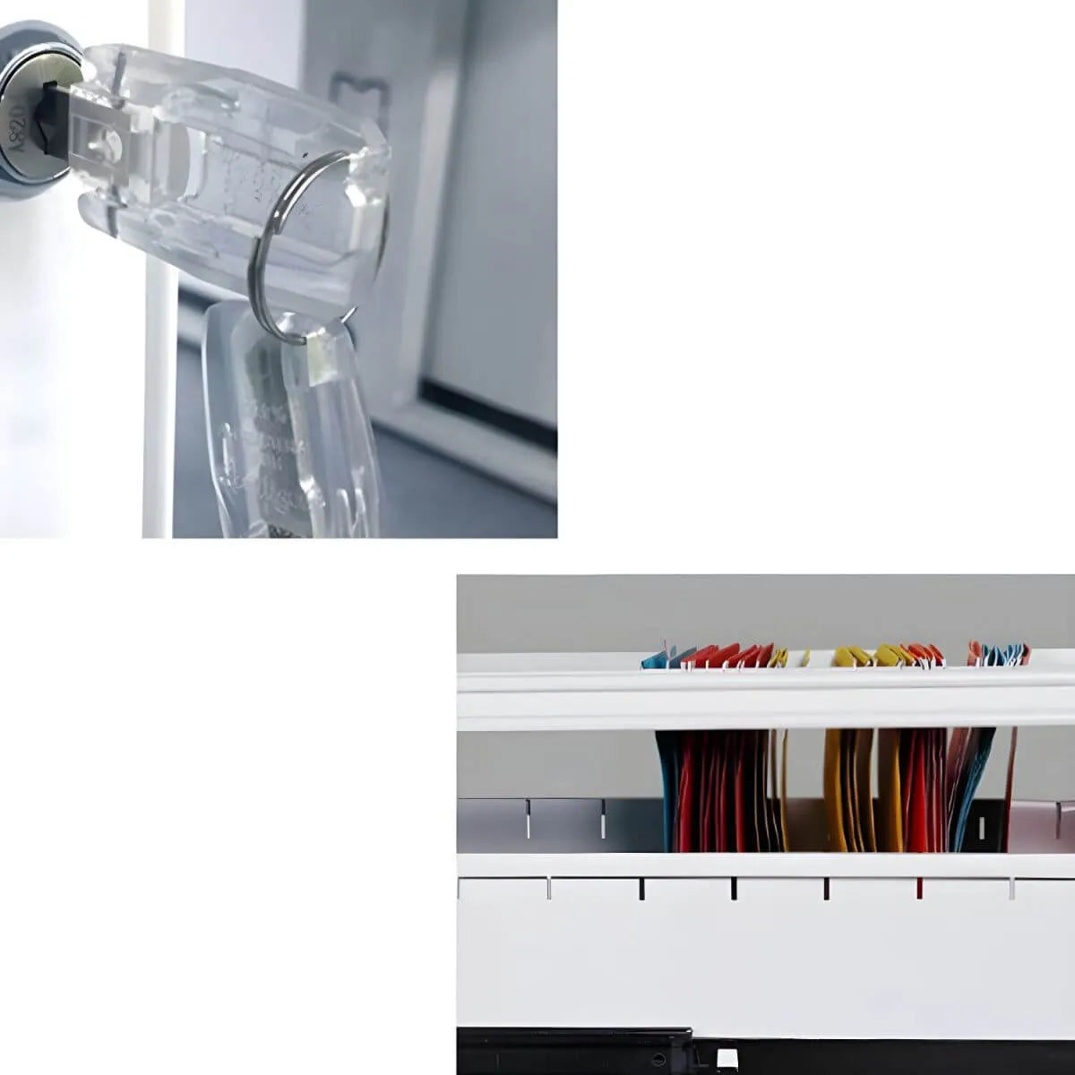 Fire-Resistant Metal File Cabinet With Lockable Vertical Storage