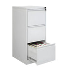 Fire-Resistant Metal File Cabinet With Lockable Vertical Storage