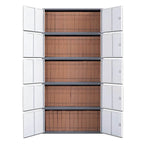 Fire-Resistant Metal Lateral Storage Cabinet With Key Lock