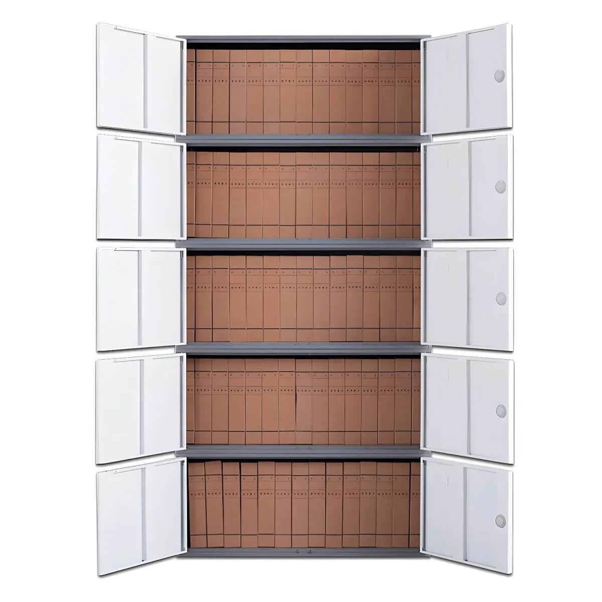 Fire-Resistant Metal Lateral Storage Cabinet With Key Lock