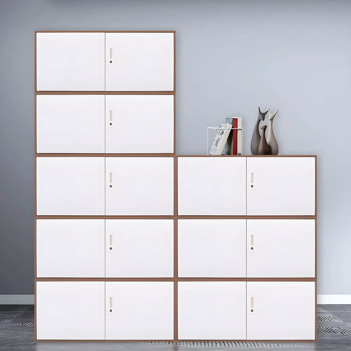 Fire-Resistant Metal Lateral Storage Cabinet With Key Lock