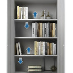 Fireproof Steel Storage Cabinet Series With Glass Doors and Lock
