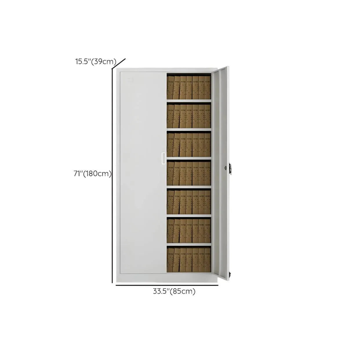 Fireproof Steel Storage Cabinet Series With Glass Doors and Lock Dimensions