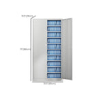 Fireproof Steel Storage Cabinet Series With Glass Doors and Lock Dimensions