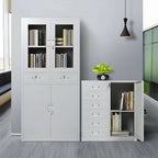 Fireproof Steel Storage Cabinet Series With Glass Doors and Lock Main Product Image
