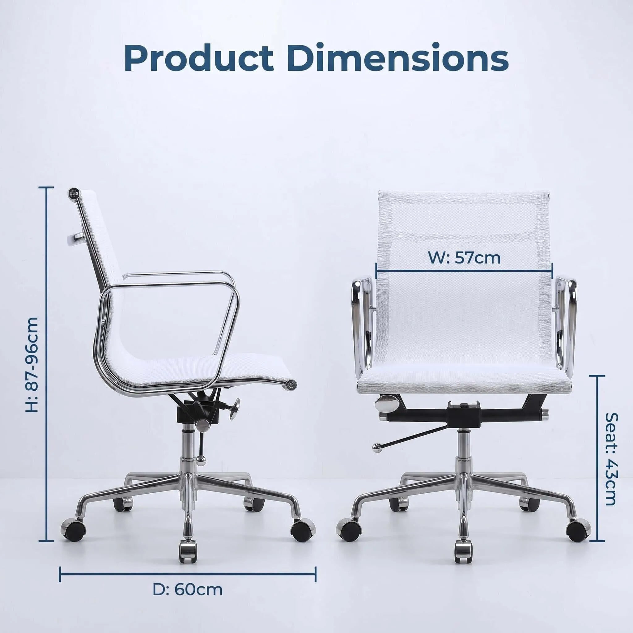 Fjord Ergonomic Mesh Office Chair with Chrome Frame