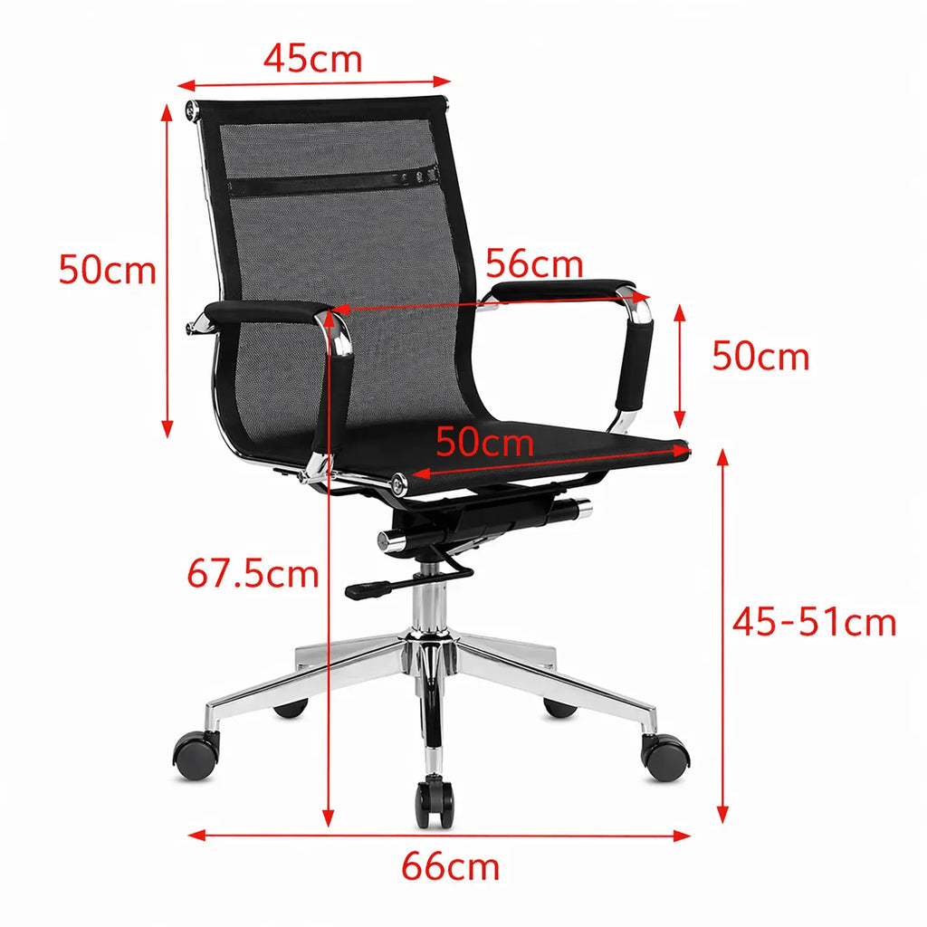 Fjord Ergonomic Mesh Office Chair with Chrome Frame
