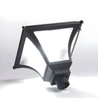 Flared Solar Post Lantern – Minimalist Metal Outdoor Table Lamp with Remote-Controlled Dual Light