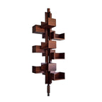 Floor-to-Ceiling Albero Wood Rotating Bookshelf, Sculptural Open Display
