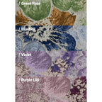 Floral Woven Accent Armchair With Sculptural Silhouette and Rustic Pine Frame